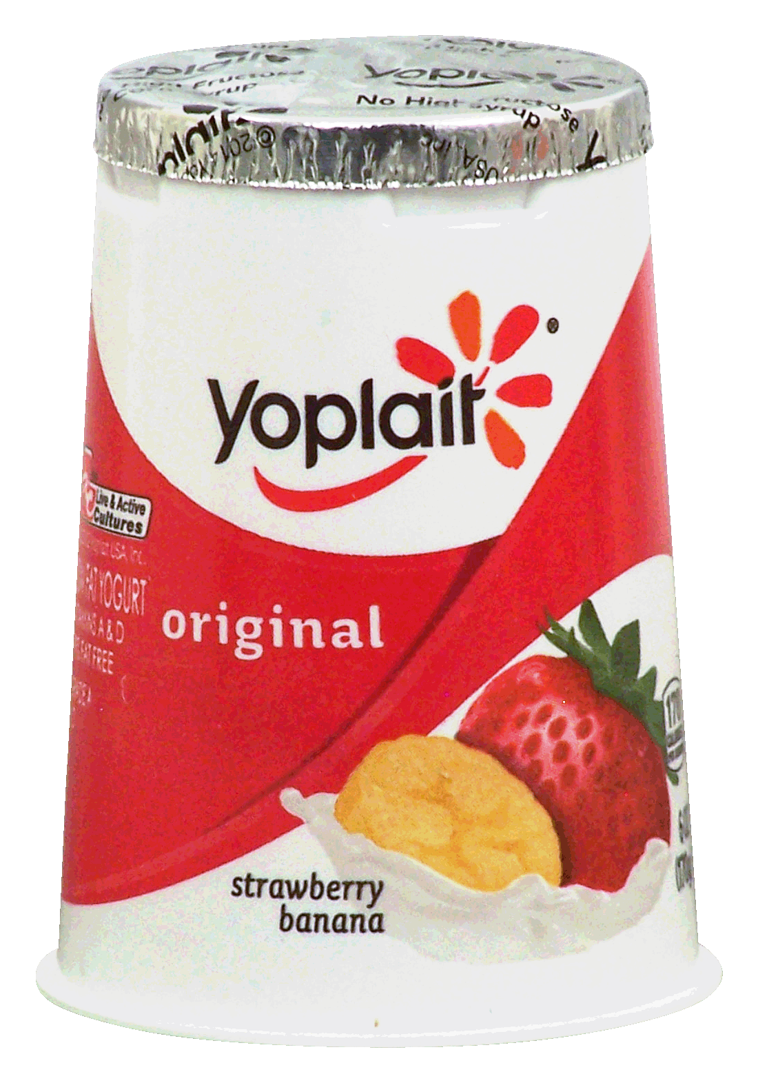 Yoplait Original strawberry banana 99% fat free yogurt Full-Size Picture